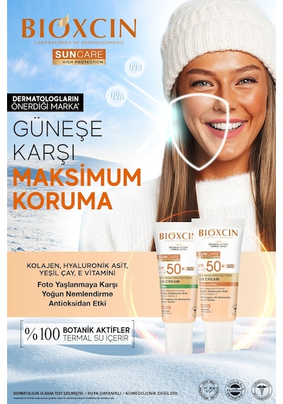 Bioxcin Sun Care Güneş Krem Renkli Yüksek Korumalı Yağlı Ciltler İçin Spf50+ 50 Ml