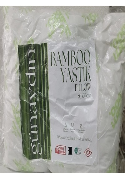 Günaydın Bambu Yastık , Nefesalan Doku ,organik, Kapitonesiz ,çantasız, 50x70 Yastık Beyaz