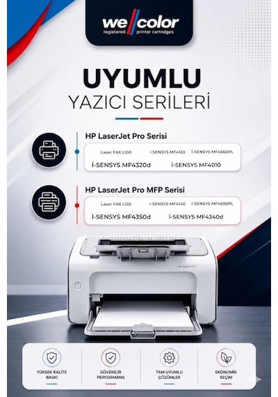 HP FX-10 Uyumlu Toner | HP LaserJet 1010, 1012, 1015, 1018, 1020, 1022, 3015, 3020, 3030, 3050, 3052, 3055, M1005, M1319 Uyumlu