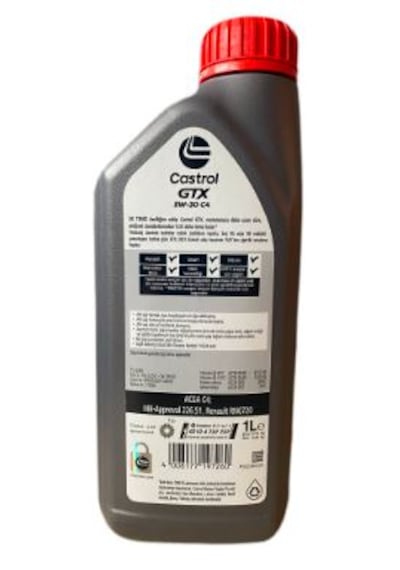 Castrol GTX 5W-30 Tam Sentetik Motor Yağı 1 L