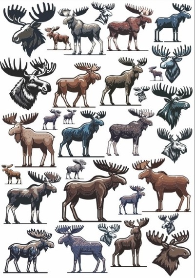 Geyik Sticker Set
