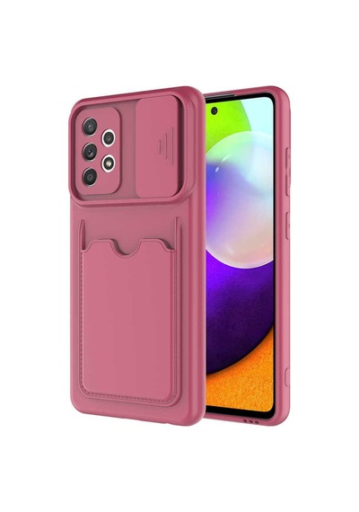 Samsung Uyumlu Galaxy A72 Kılıf Zore Kartix Kapak Koyu Mor