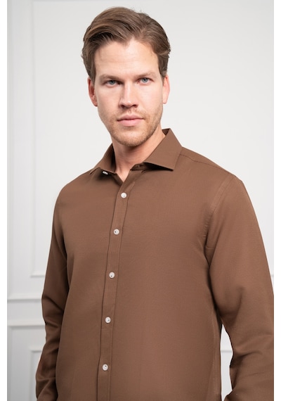 Morven Erkek Kahve Trend İtalyan Yaka Slim Fit Dar Kesim Gömlek 25mc004017400 Kahve Kahve Morven Erkek Kahve Trend İtalyan Yaka Slim Fit Dar Kesim Gömlek 25mc004017400 Kahve Kahve