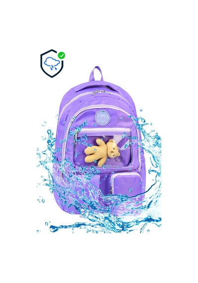 Miço Kids Çok Gözlü Okul Sırt Çantası Kız Mor