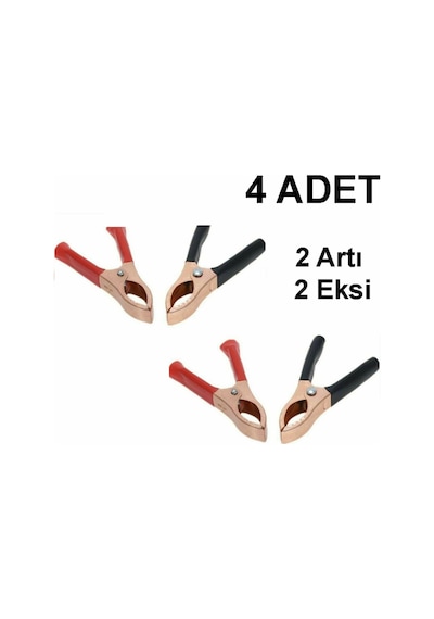 İnciroto Akü Maşası Lüx 4 Adet 2 Takım Mini Akü Takviye Maşa 2 Artı 2 Eksi