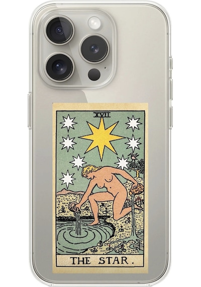 Apple Uyumlu iPhone 15 Pro Max Şeffaf Kılıf The Star Tasarımlı
