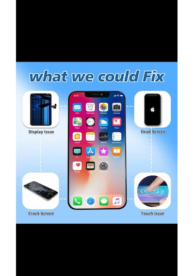 Apple Uyumlu iPhone Xs Gx Lcd Ekran Dokunmatik + Tamir Seti