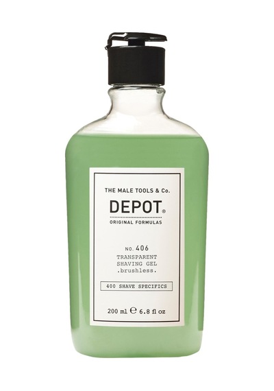 Depot No. 406 Transparent Shaving Gel Fırçasız Tıraş Jeli 200 Ml