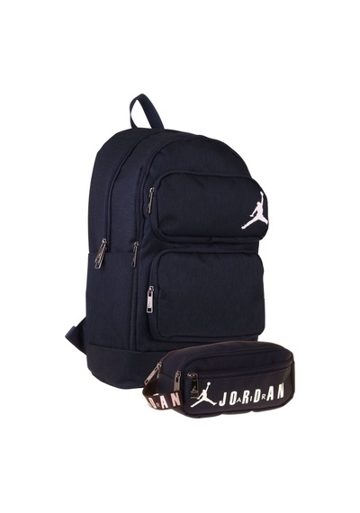 Jordan Air Cleveland Navy Blue Lacivert İkili Sırt Çantası Ve Kalemlik Seti - Erkek Çocuk - Setja-q3172c