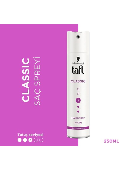 Taft Saç Spreyi Power No: 3 Classic 250 Ml