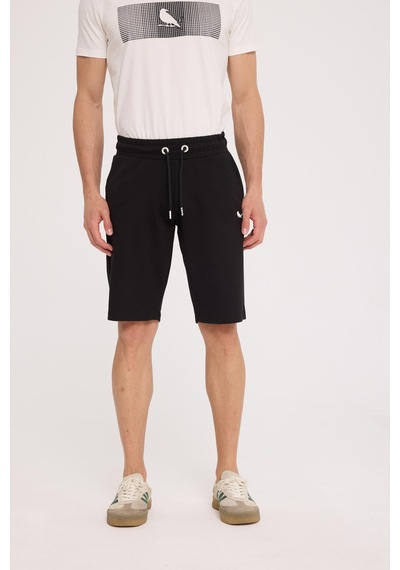 The Crow Tango Sweatshort Siyah Polyester Pamuk Şort Siyah