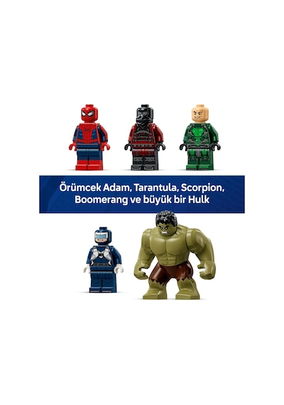 LEGO® ǀ Marvel Örümcek Adam ve Hulk’ın Destansı Çarpışması 76350 - 8+ Yaş için 6 Karakter İçeren Oyuncak Yapım Seti (534 Parça)