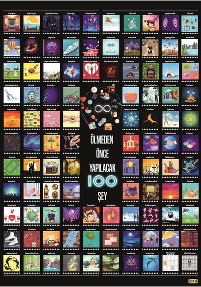 Ölmeden Önce Yapılacak 100 Şey Kazı Kazan Poster