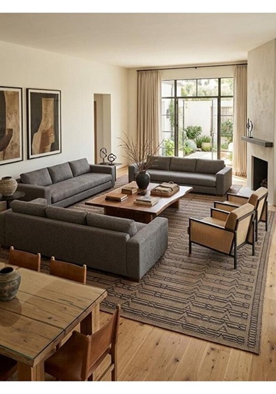 Nexus Halı Mansion 9703 Yumuşak Dokulu Kolay Temizlenebilir Dekoratif Halı Çok Renkli