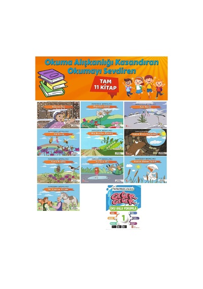 1.sınıf Okuma Alışkanlığı Kazandıran Okumayı Sevdiren Tam 11 Kitap 3