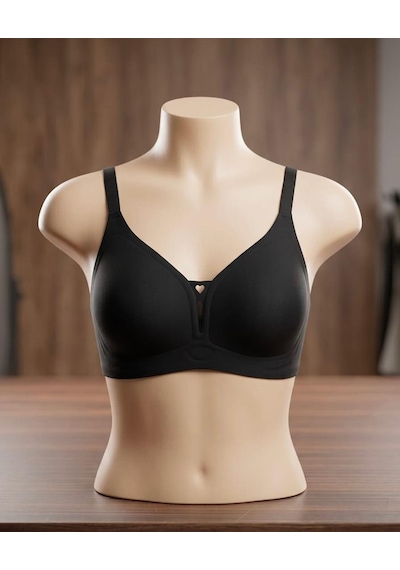 Best Bra L-247 Lazer Dikişsiz Balensiz Pedli İz Bırakmaz Yumuşak Dokulu Sütyen Siyah