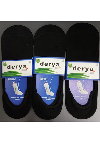 Derya Erkek Bambu Babet Çorap 12 Adet Siyah