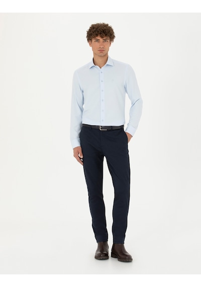 Pierre Cardin Erkek Açık Mavi Gömlek Desenli 50275517-vr003 Açık Mavi