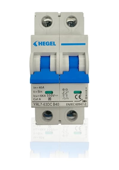 Dc Devre Kesici 550vdc 40a B Sınıf - Yrl7-63dc-40a