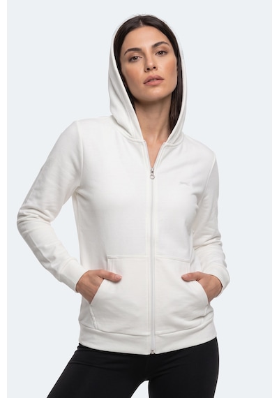 Slazenger Sera I Kadın Fermuarlı Ekru Sweatshırt