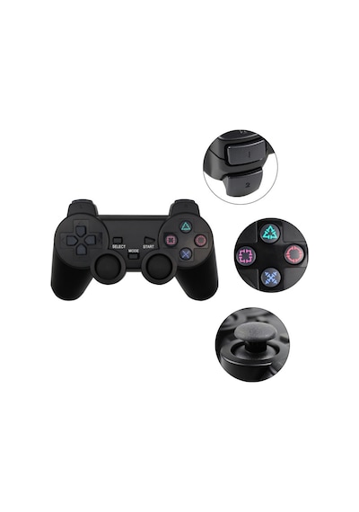 Platoon Kablosuz Ps2 Oyun Kolu 2.4ghz Çift Titreşimli Wireless Gamepad Alıcılı