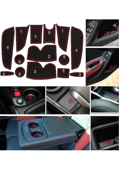 Citroen C3-Xr 2015-2018 Araç Içi Silikon Kaymaz Ped Kaplama Seti (547229440)