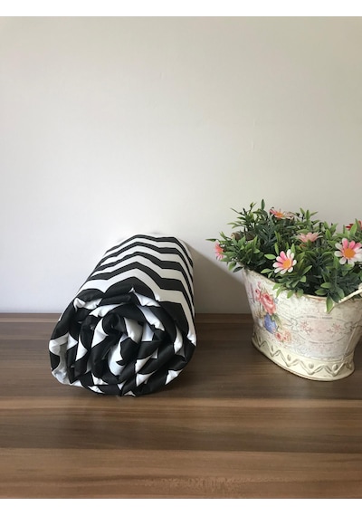 Ütü Masası Kılıfı İpli Stoperli Keçeli Örtüsü Bezi 55x140 Zebra