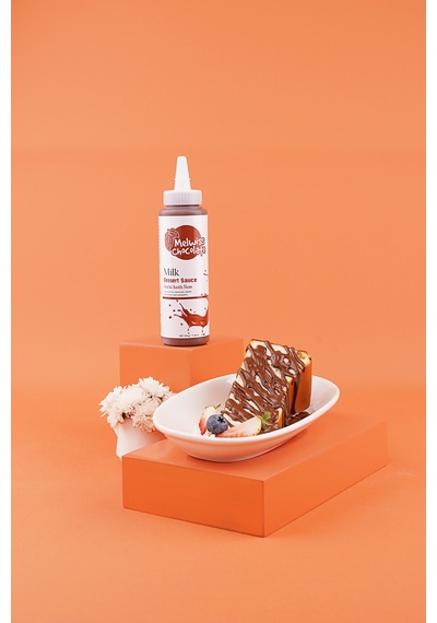 Melwiss Chocolate Sütlü Tatlı Sos 330 Gr- Waffle & Krep & Pankek Sosu X 4 Adet