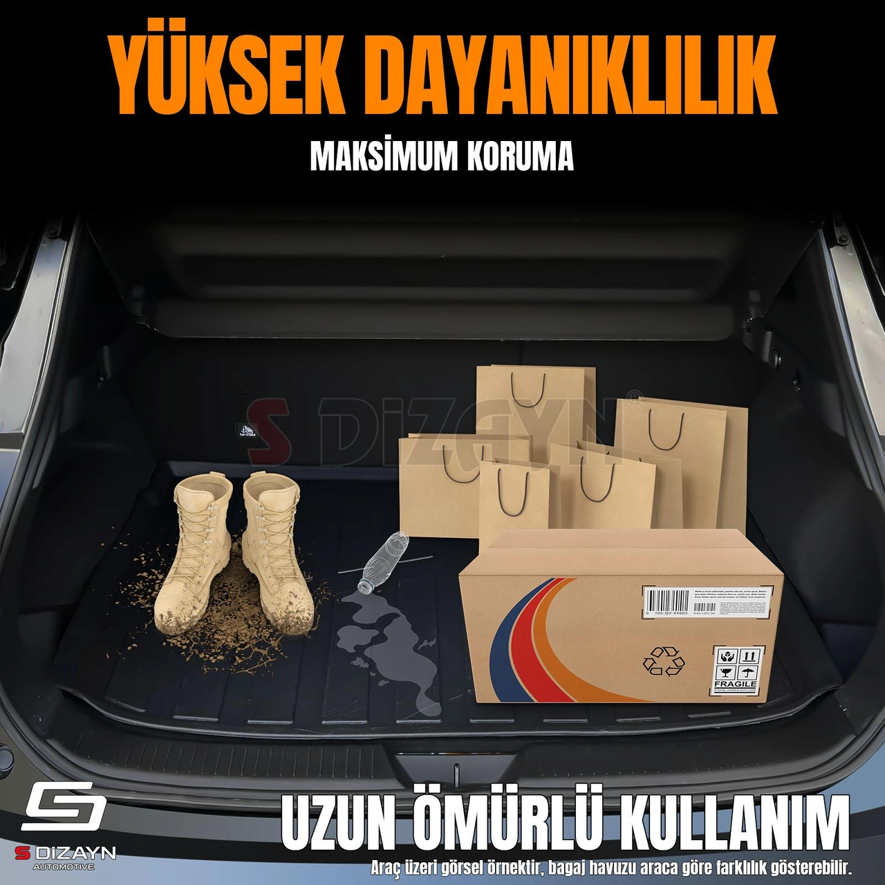 S-dizayn Nissan Juke 3d Pro Bagaj Havuzu Alt Bagaj 2020 Üzeri A+ Kalite