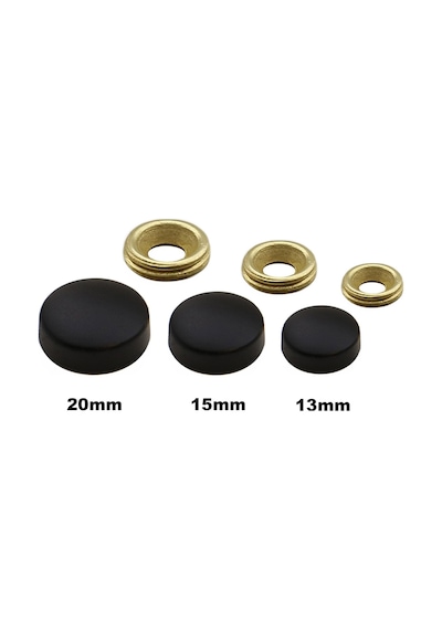 Metal Vida Kapama Zamak 13 Mm Mat Siyah 10 Adet Pk001ay00465 Renkli