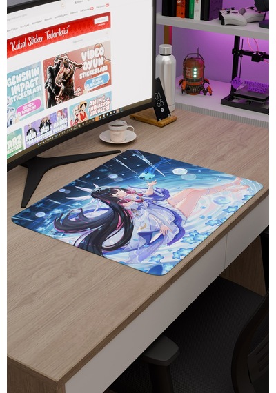 Columbina Damselette Genshin Impact Anime Oyuncu V3 - 48x40 Xl Gaming Mouse Pad Fare Altlığı