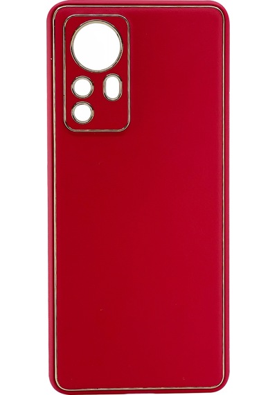 Nettech Xiaomi Mi 12 Pro Uyumlu Coco Leather Seri Arka Koruma Kılıf - Mor Mor