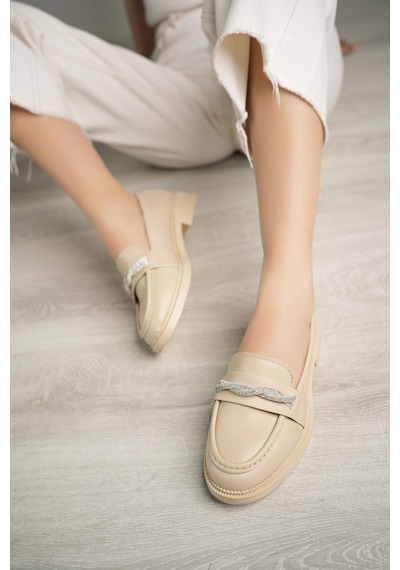 Nesil Shoes Süha 205 Ten Anatomik Kadın Lofer-Ten