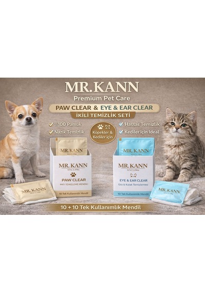 Mr.kann Kedi & Köpek Hijyen Bakım Mendili