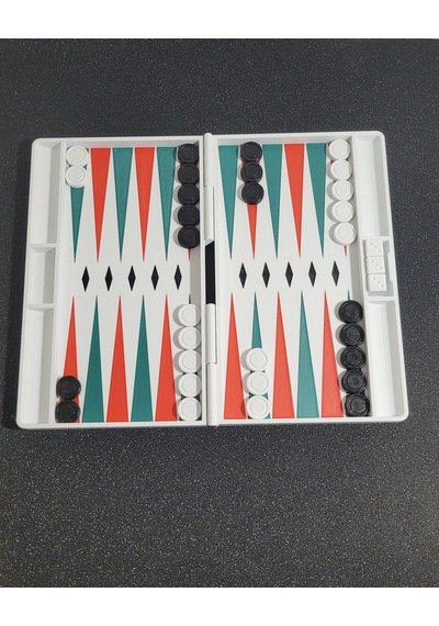 Katlanabilir Tavla Seti 25x20 Cm 3d Baskı Özel Tasarım Kompakt Tavla Oyunu