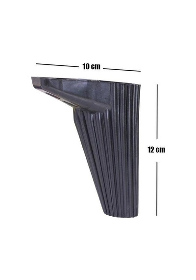 Mobilya Kanepe Masa Sehpa Dolap Ayağı Siyah Baza Ayak 12 Cm