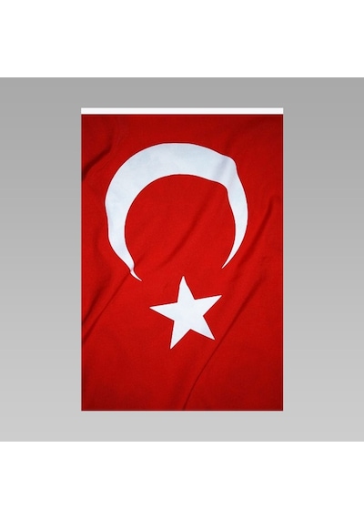 80X120Cm En Alpaka Kumaş Türk Bayrağı Bayrak