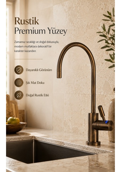 Ncps883cp-l Led Göstergeli Krom Arıtma Musluğu Premium Ro Musluk Metal