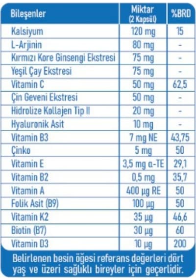 Vitacorner Bone Multivitamin Takviye Edici Gıda 60 Kapsül