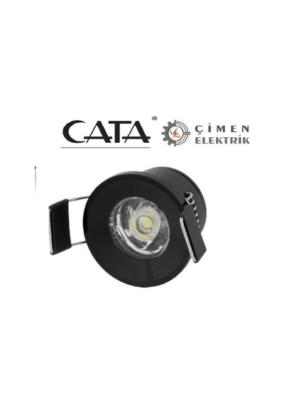Cata Ct 5270 1,5w Yıldız Spot Power Ledli Siyah Kasa 6400k Beyaz Işık Çok Renkli