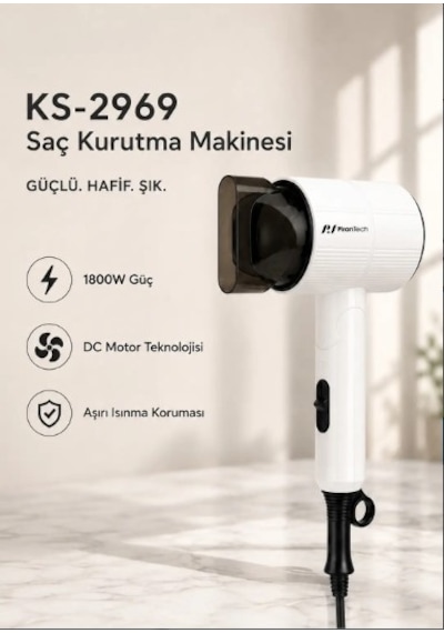 Pirantech Saç Kurutma Makinesi Ks-2969