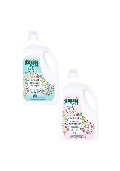 U Green Clean Baby Çamaşır Deterjanı 2.75 lt + Yumuşatıcı 2.75 lt
