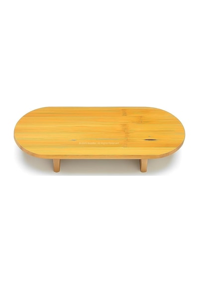 Busstier Ayaklı Oval Bambu Sunumluk Doğal Servis Tabağı Modern Şık Sunum Tepsisi Kahvaltı Peynir Meze Pasta Kek Sunum Standı Mutfak Masaüstü Organizer 40x17 Sku: Mır8690010536570