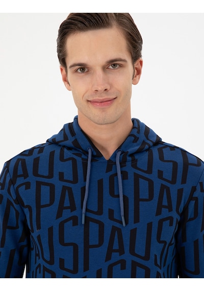 U.s. Polo Assn. Erkek İndigo Sweatshirt 50293445-vr028 İndigo