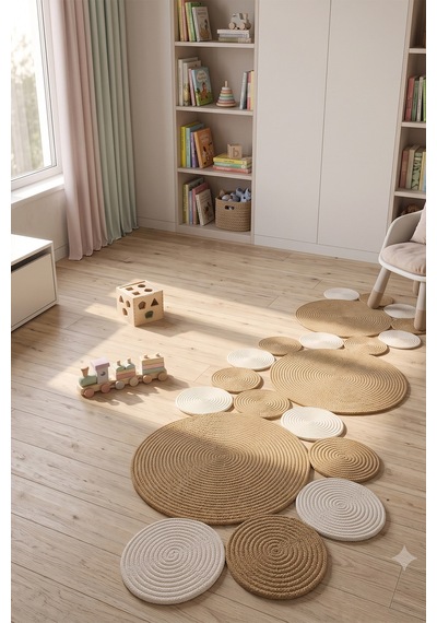 Villadia Home Textile Jüt Hasır Sarmal Kilim Yuvarlak Örgü Halı Yolluk Dekoratif Doğal Görünümlü Bohem Ev Kilimi Salon Balkon Oturma Yatak Mutfak Çocuk Odası 310bambukrem Villadia Home Textile Jüt Hasır Sarmal Kilim Yuvarlak Örgü Halı Yolluk Dekoratif Doğal Görünümlü Bohem Ev Kilimi Salon Balkon Oturma Yatak Mutfak Çocuk Odası 310bambukrem