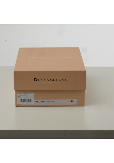 Sandalet Kadın 795233dp Donna Serena Vitello Nero Siyah