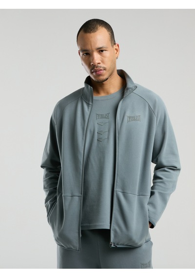 Everlast Ever Relaxed Regular Gri Yüksek Yaka Erkek Full Zip Sweatshirt Gri