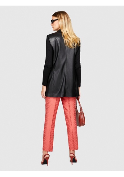 Sisley Viskoz Karışımlı Havuç Kesim Jakarlı Pantolon Kadın Mor Pantolon - 323a47r8lf03q