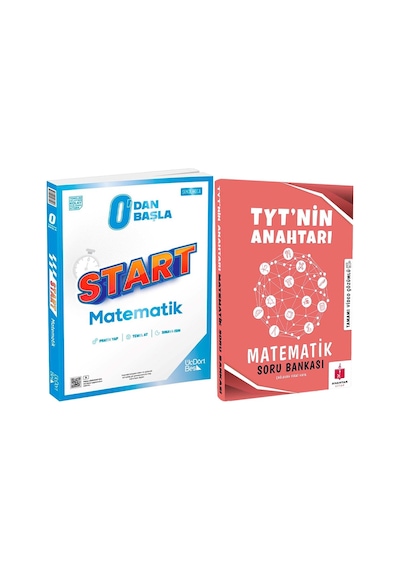 2026 Anahtar Kitap Tyt Matematik Soru Bankası Ve 345 Start Matematik Soru Bankası