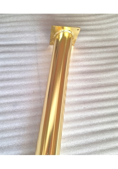 4 Adet-metal Konik Ayak-masa Ayağı-gold Renk-73.5cm- Açılı Ayak Boru Çapı 5.1cm
